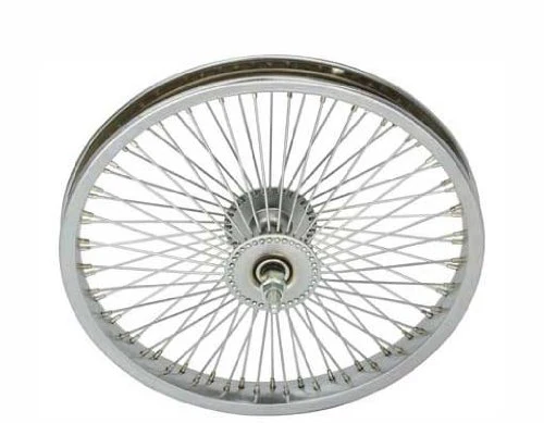 16" 72 Spoke Front Wheel 14G Chrome. Bicycle wheel, bike wheel, Lowrider bike wheel, lowrider bicycle wheel, chopper, cuiser, bike part, bicycle part