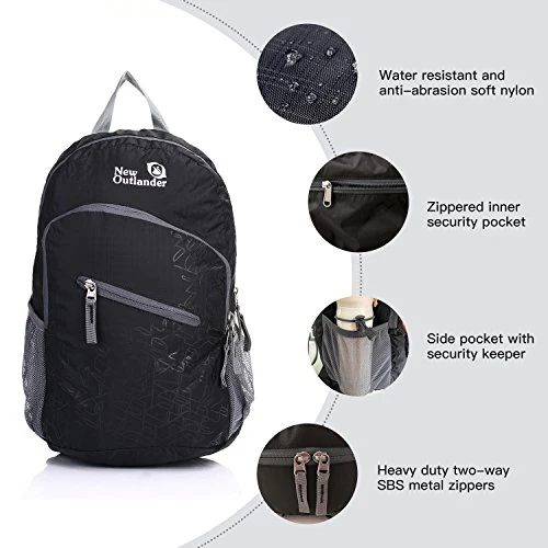 20L/33L- Most Durable Packable Lightweight Travel Hiking Backpack Daypack - Image 3