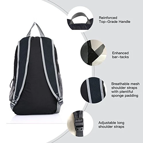 20L/33L- Most Durable Packable Lightweight Travel Hiking Backpack Daypack - Image 4