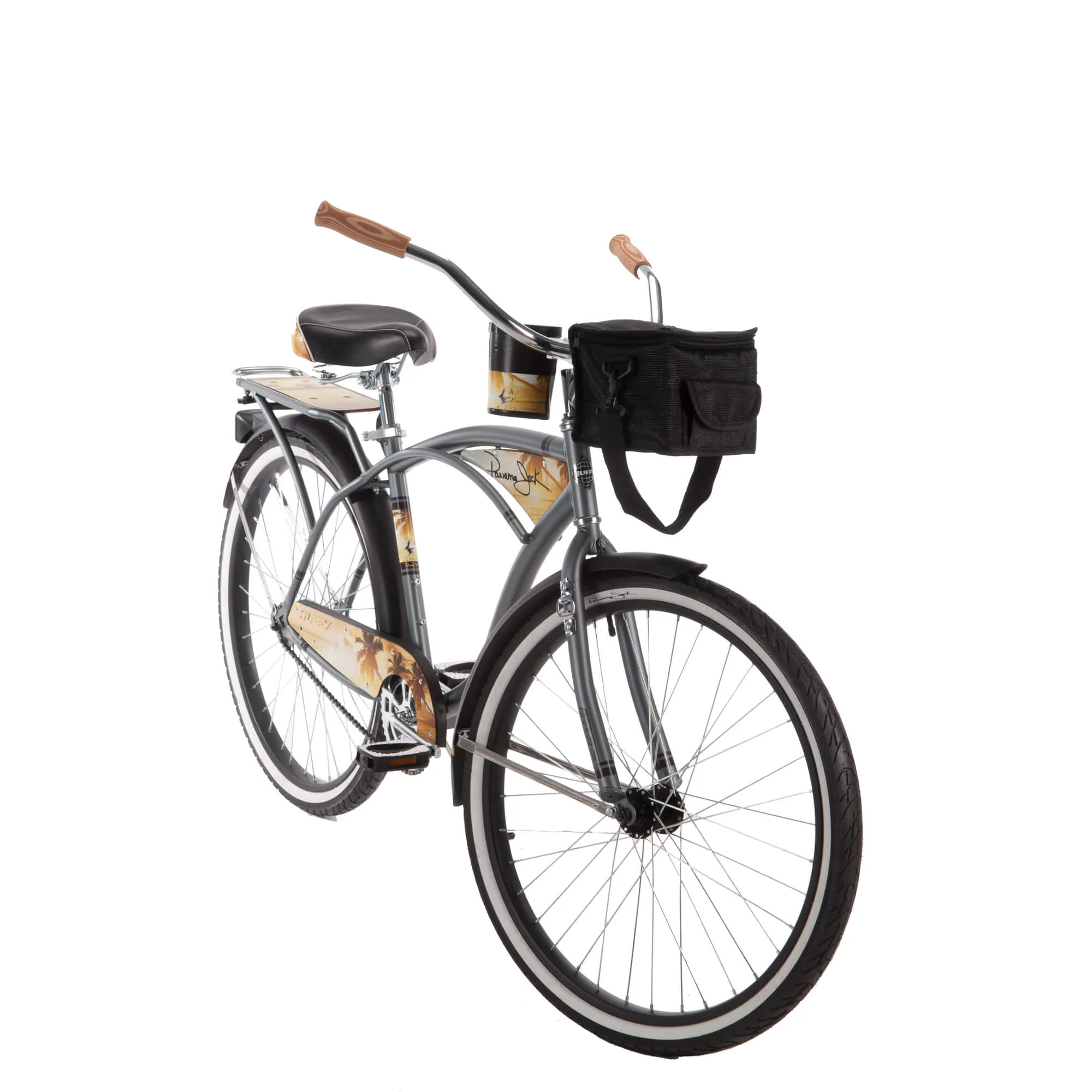 26 Inch Huffy Men's Panama Jack Cruiser Bike, Grey - Image 2