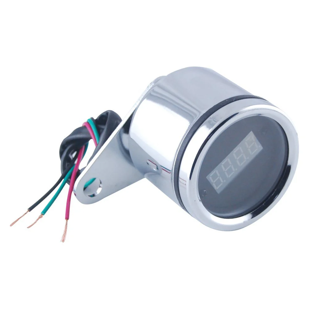 60mm Motorcycle Red Digital Tachometer Gauge 0-13000RPM - Image 3