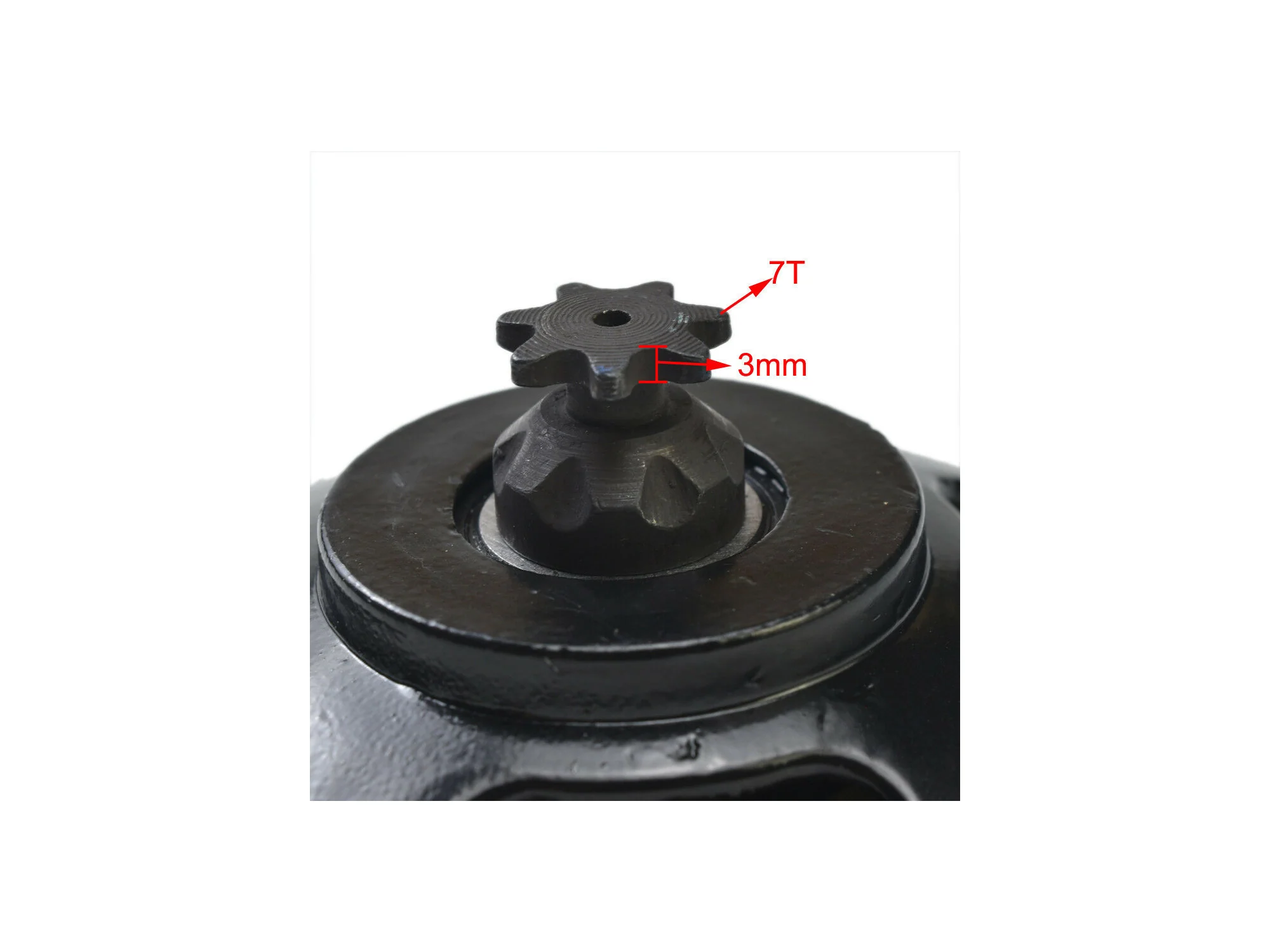 7-Tooth Gear Box Clutch Drum Bell Housing 49cc Motorized Bike, Scooter or ATV - Image 3