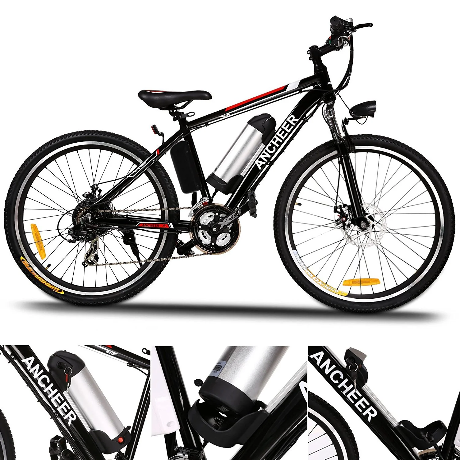 ANCHEER Electric Mountain Bike with 36V, 8AH Removable Lithium-Ion Battery 250W Electric Bike for Adults with Battery Charger - Image 4