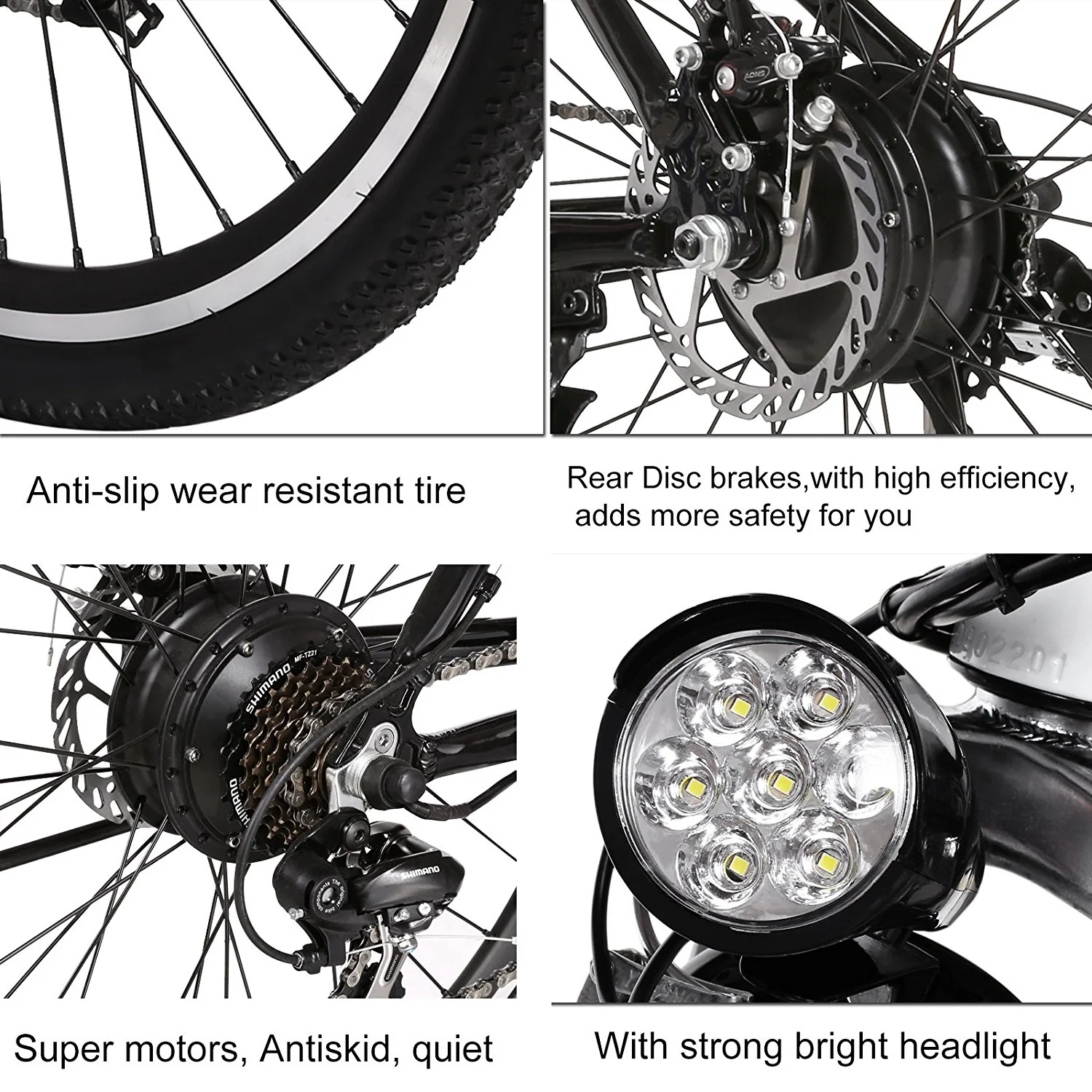 ANCHEER Electric Mountain Bike with 36V, 8AH Removable Lithium-Ion Battery 250W Electric Bike for Adults with Battery Charger - Image 6