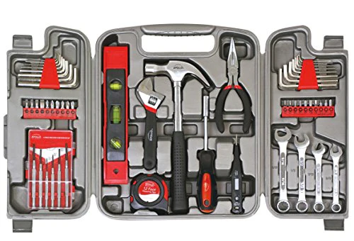 Apollo Tools DT9408 53 Piece Household Tool Set with Wrenches, Precision Screwdriver Set and Most Reached for Hand Tools in Storage Case - Image 7