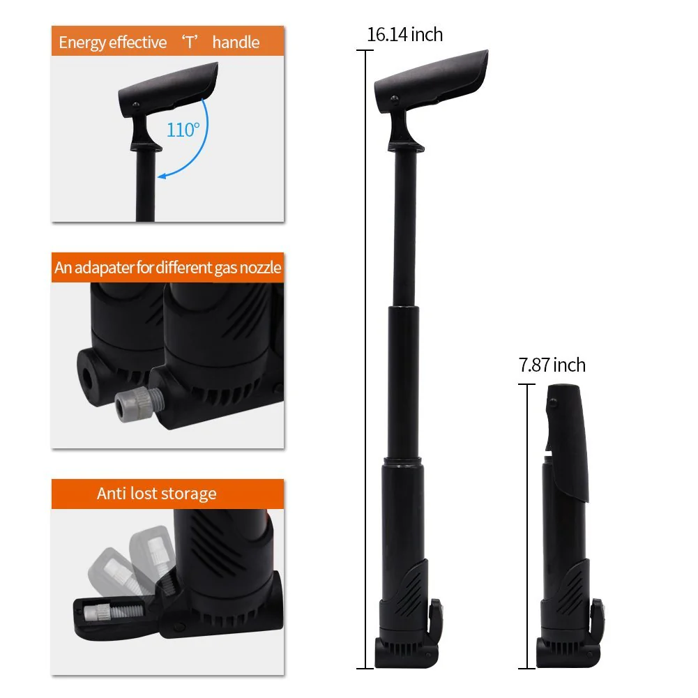 AQQEF Bike Repair Kit, Bicycle Repair Kits Bag With Portable Bike Pump  16-In-1 Bike Multi Tool Kit Sets - Image 4