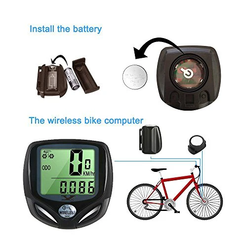 Bicycle Speedometer and Odometer Wireless Waterproof Cycle Bike Computer with LCD Display & Multi-Functions by YS - Image 6