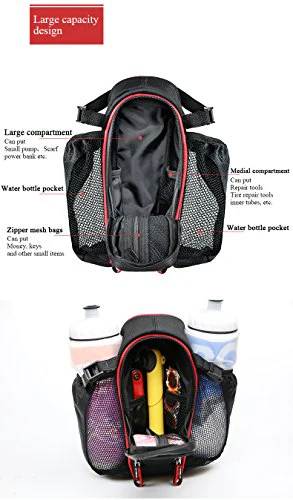 Bike Bag, ThorFire Bicycle Strap-on Saddle Bag Bike Seat Tail Bag Splashproof Pack Pouch Tool Kit for Road Bicycle Mountain Bikes MTB BMX Cycling - Image 4