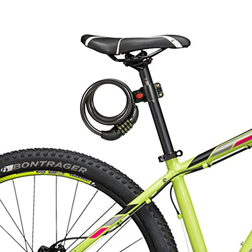 Bike Lock Cable, UShake 6-Feet Bike Cable Basic Self Coiling Resettable Combination Cable Bike Locks with Complimentary Mounting Bracket, 6 Feet x 1/2 Inch - Image 7