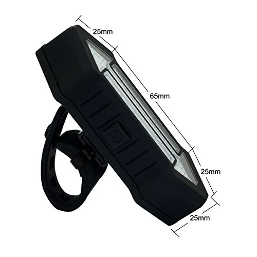 Bike Taillight 100 Lumens LED Taillight USB Rechargeable with Wireless Remote Turn signals Laser Beams for Moutain Bike BMX Bike Road Bicycle and Hybrid Bike - Image 3