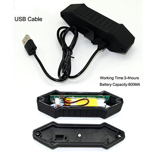 Bike Taillight 100 Lumens LED Taillight USB Rechargeable with Wireless Remote Turn signals Laser Beams for Moutain Bike BMX Bike Road Bicycle and Hybrid Bike - Image 5