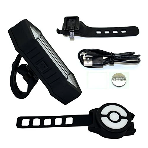 Bike Taillight 100 Lumens LED Taillight USB Rechargeable with Wireless Remote Turn signals Laser Beams for Moutain Bike BMX Bike Road Bicycle and Hybrid Bike - Image 7