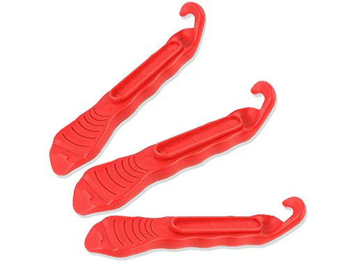 Bike Tire Lever - Premium Hardened Plastic Levers to Repair Bicycle Tube - Must Have Tool Kit for Road Bicyclist - Set of 3 - 5 Colors Available (Black / Silver / Gold / Pink / Red) - Image 11