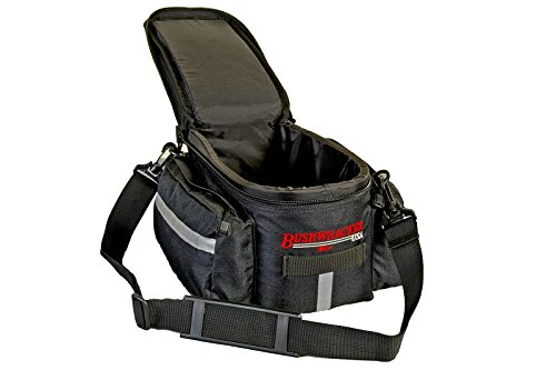 Bushwhacker® Mesa Trunk Bag Black - w/ Rear Light Clip Attachment & Reflective Trim - Bicycle Trunk Bag Cycling Rack Pack Bike Rear Bag - Image 3