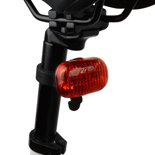 BV Bicycle Light Set Super Bright 5 LED Headlight, 3 LED Taillight, Quick-Release - Image 4