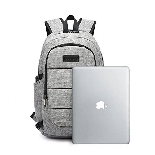 C-space Business waterproof Resistant Polyester Laptop Backpack with USB Charging Port and Lock &Headphone interface for College Student Work Men & Women,Fits Under 15.6-Inch Laptop Notebook - Image 7