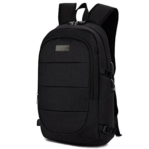 C-space Business waterproof Resistant Polyester Laptop Backpack with USB Charging Port and Lock &Headphone interface for College Student Work Men & Women,Fits Under 15.6-Inch Laptop Notebook - Image 8