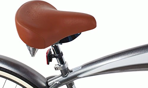 Columbia Superb 5 Star 26-inch Men's Retro Beach Cruiser Bike, Grey - Image 3