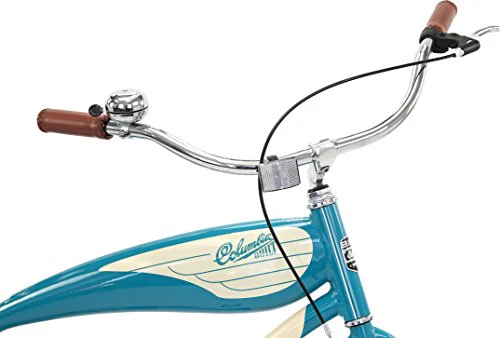 Columbia Superb 5 Star, 26-Inch Men's Retro Beach Cruiser Bike, Teal - Image 2