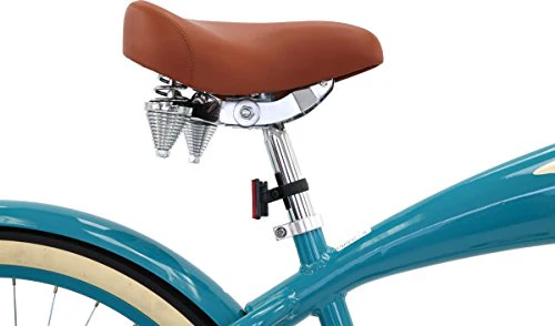 Columbia Superb 5 Star, 26-Inch Men's Retro Beach Cruiser Bike, Teal - Image 3