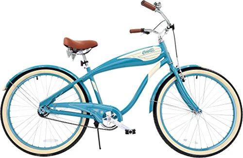 Columbia Superb 5 Star, 26-Inch Men's Retro Beach Cruiser Bike, Teal - Image 5