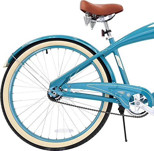 Columbia Superb 5 Star, 26-Inch Men's Retro Beach Cruiser Bike, Teal - Image 6