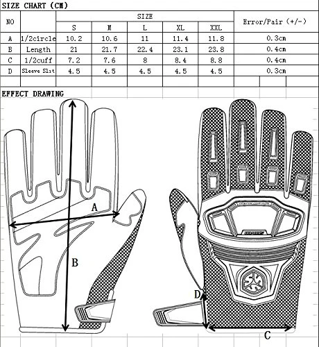 CRAZY AL’S SCOYCO MC24 Motorcycle Gloves Sports Protective Gear Shock Resistant Padded Full Finger Safety Breathable Motorcycle Gloves (M, Black) - Image 3