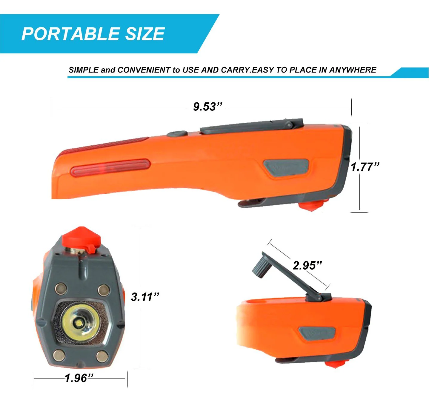 Emergency Tool Kit with LED Flashlight & USB Charger 7-in-1 Rescue Tool Vehicle Emergency Escape Tool with Window Breaker & Seat Belt Cutter Car Safety Hammer for Roadside / Automotive Emergency Kit - Image 4