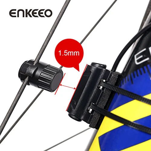 Enkeeo Wired Bike Computer Bicycle Speedometer Bike Odometer with Backlit Display, Current/AVS/MAX Speed Tracking, Auto ON/OFF, Stopwatch Multifunction for Cyling - Image 5