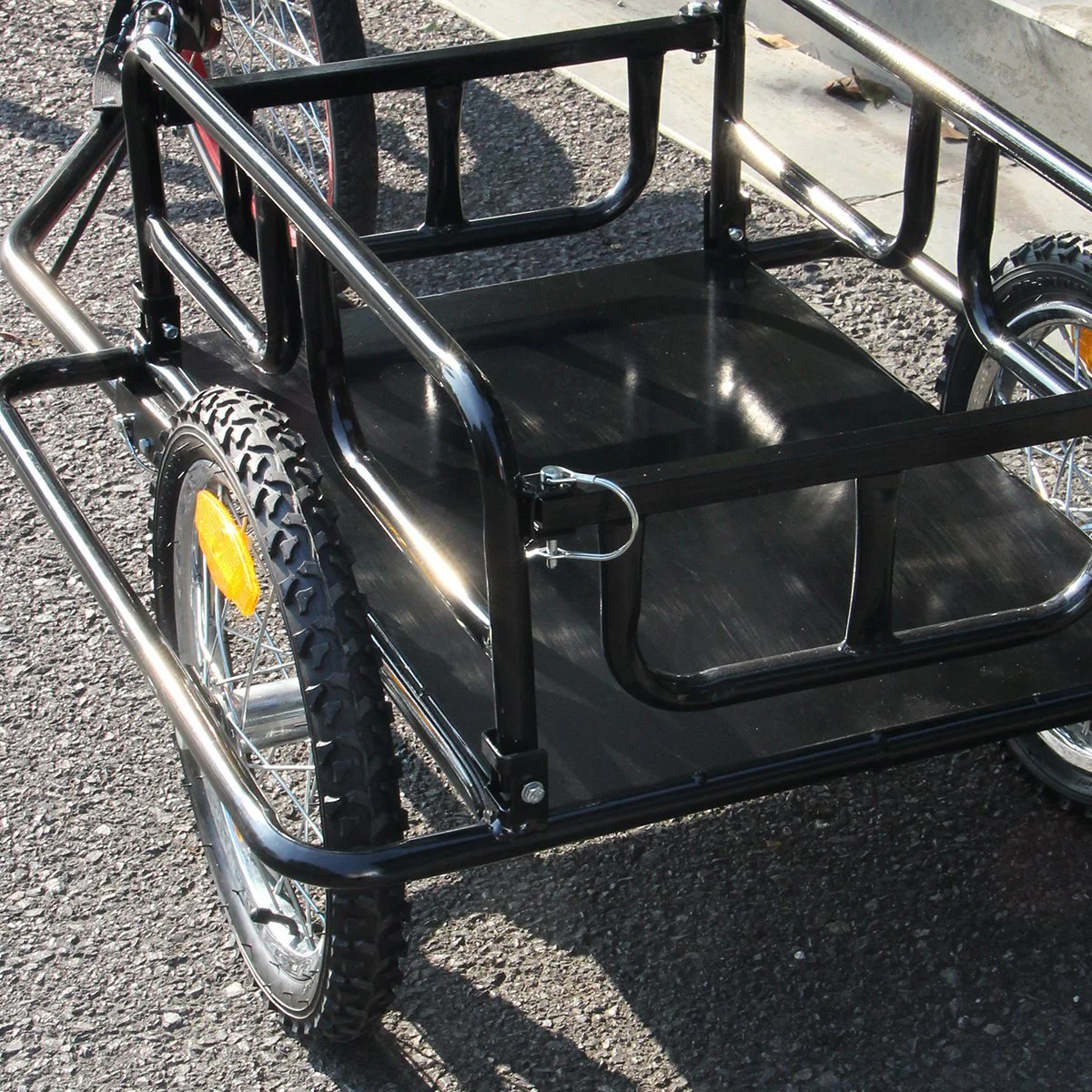Esright Foldable Bike Trailer Cargo Utility Luggage Bicycle Trailer - Image 7