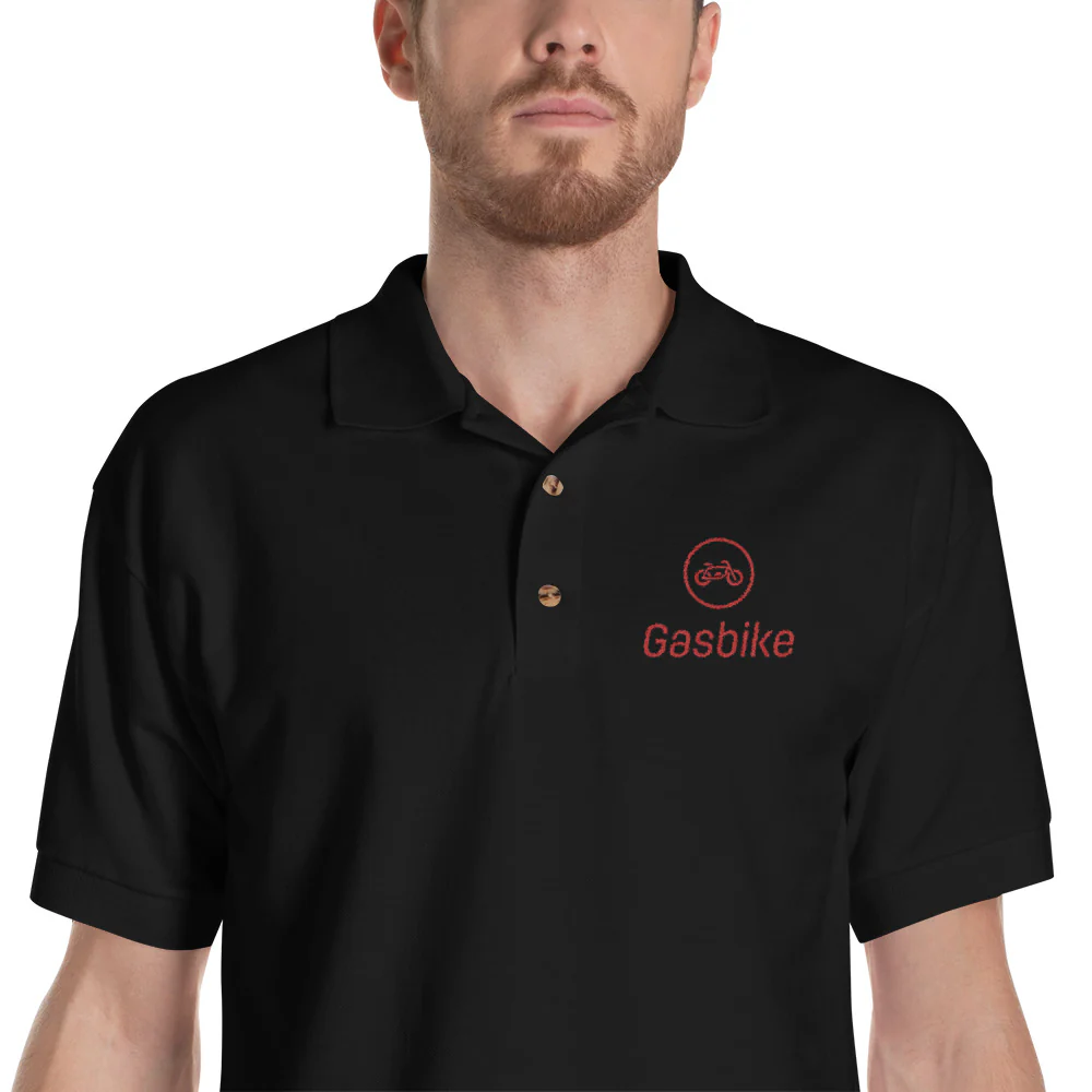 Gasbike Embroidered Polo Shirt - Image 3