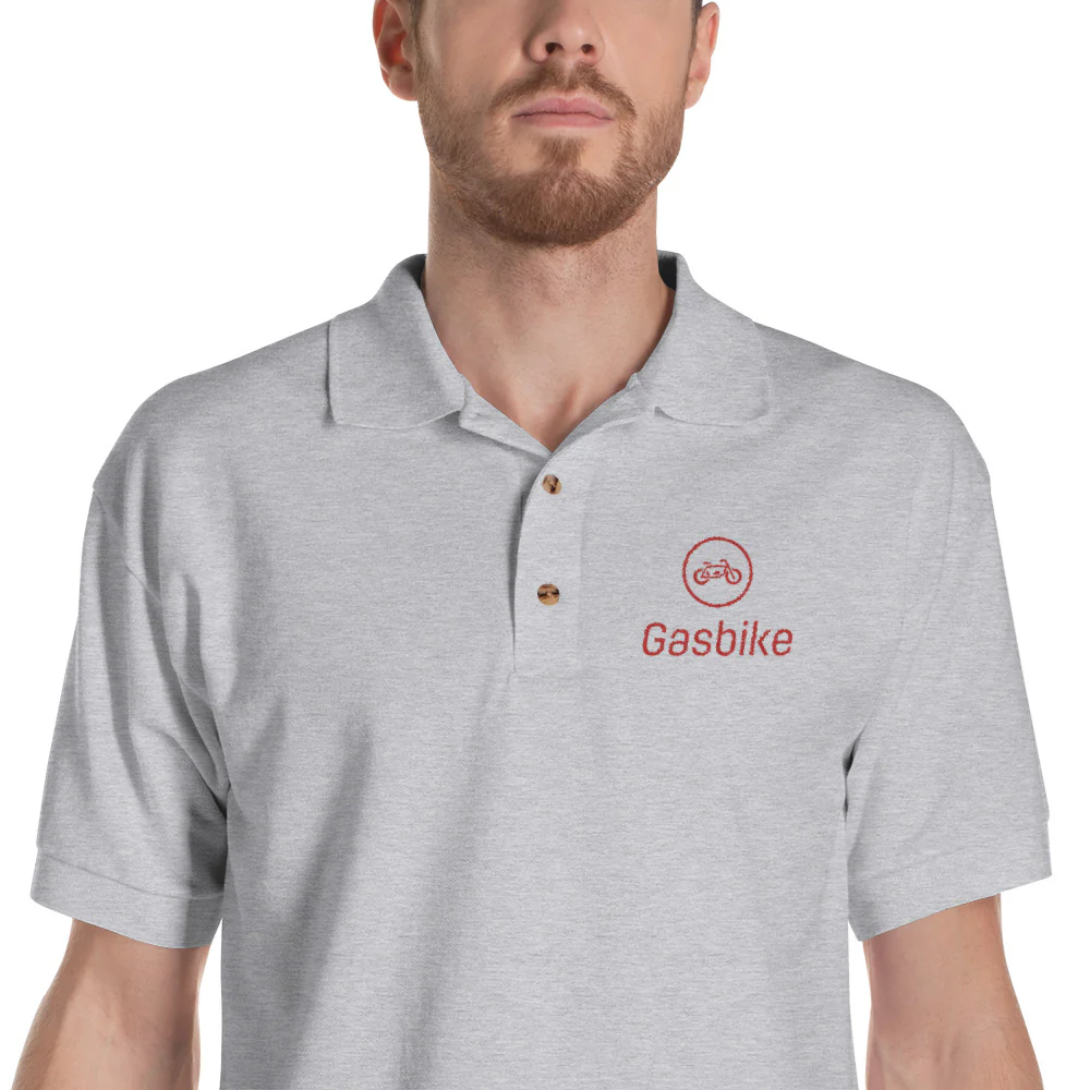 Gasbike Embroidered Polo Shirt - Image 5