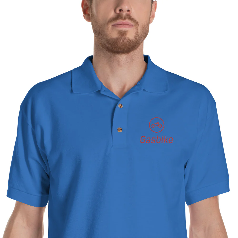Gasbike Embroidered Polo Shirt - Image 7