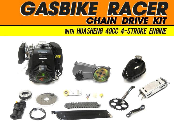 GasBike Racer Chain Drive Motorized Bicycle - Image 4