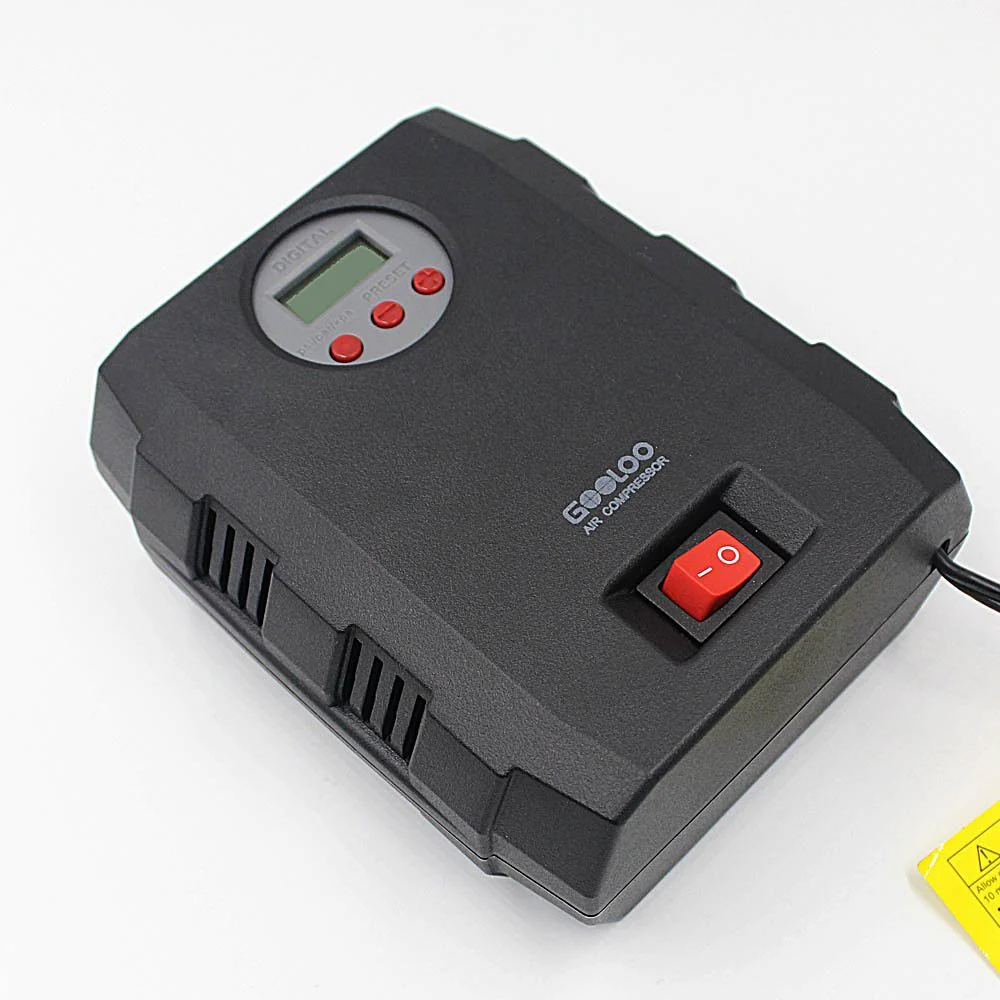 GOOLOO 12V DC Electric Portable Air Compressor Pump, 150 PSI Digital Tire Inflator with Tire Pressure Monitor and Preset for Car, Truck, Bicycle, RV and Other Inflatables - Image 3