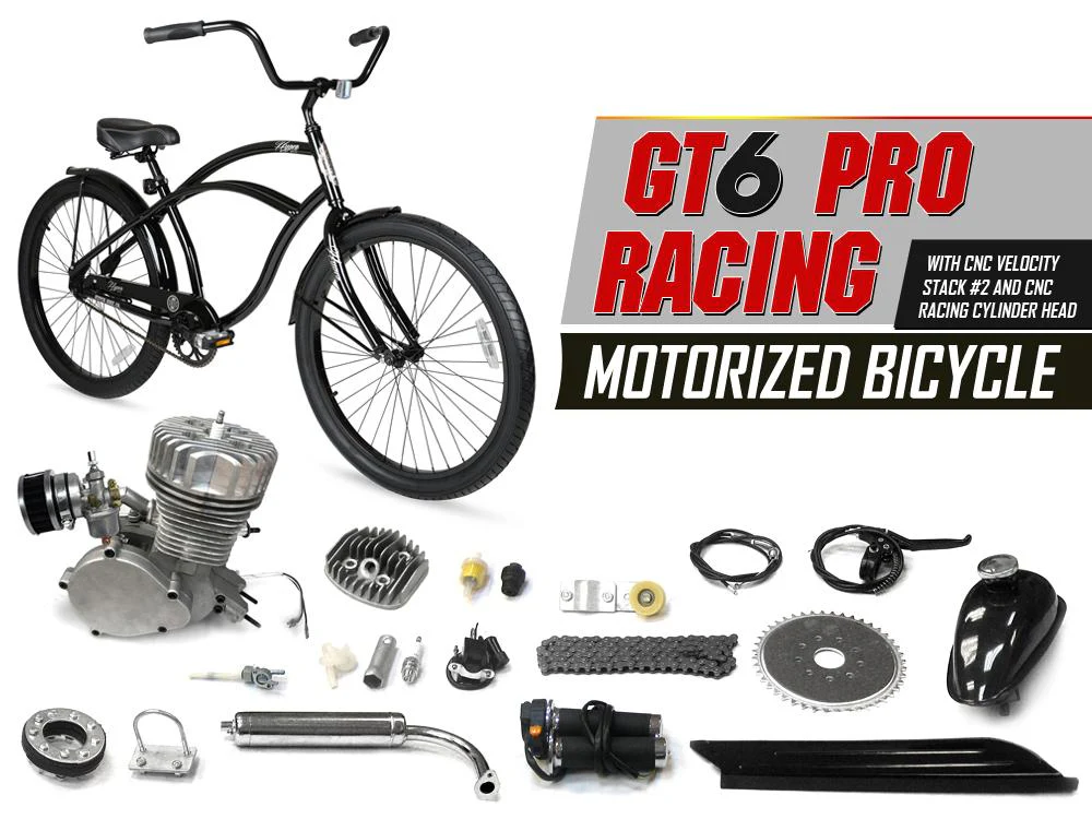 GT6 Pro Racing 66cc/80cc Motorized Bicycle - Image 4