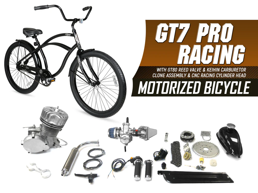GT7 Pro Racing 66cc/80cc Motorized Bicycle - Image 4