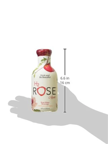 H2rOse Rose Water Beverage Infused with Saffron , Peach, 12 Ounce (Pack of 12) - Image 3