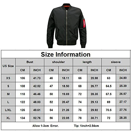 HANQIU Mens Outdoor Lightweight Army Military Flight Bomber Jackets Windbreaker - Image 7