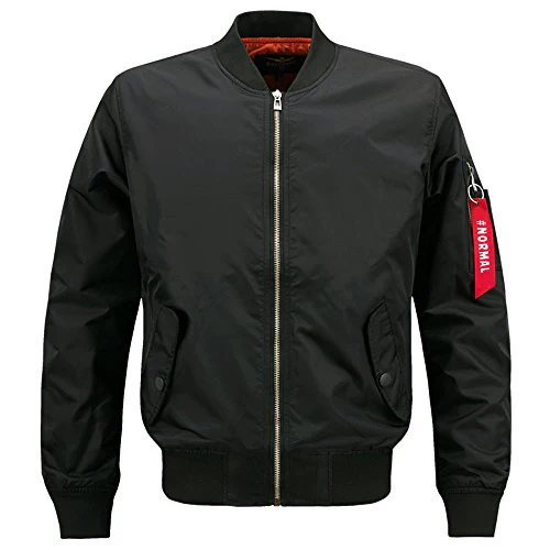 HANQIU Mens Outdoor Lightweight Army Military Flight Bomber Jackets Windbreaker - Image 8