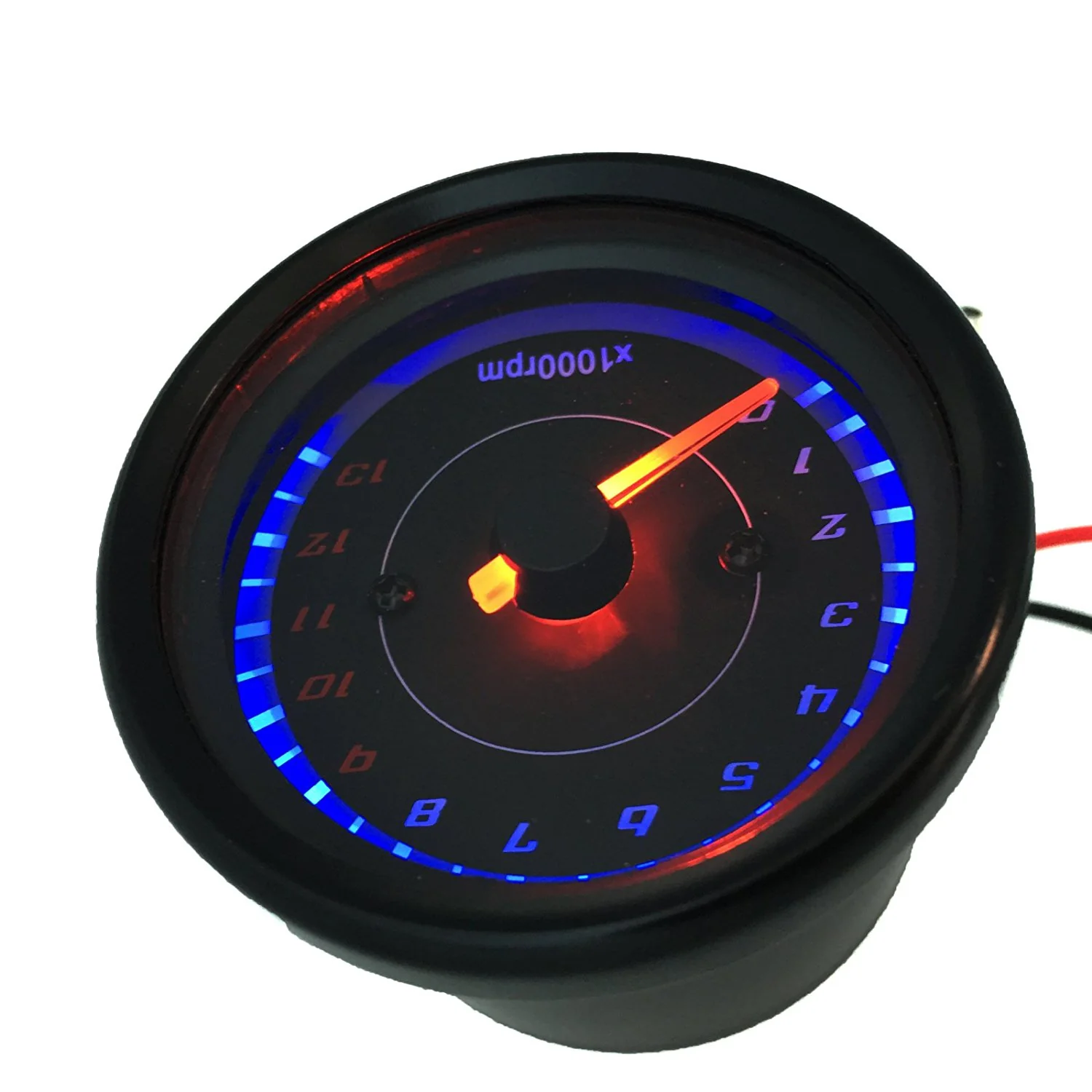Iztor Motorcycle Speedometer Tachometer Odometer Rev Counter 0-13000 RPM - Image 2