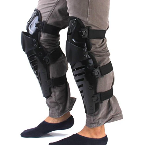 Knee Support Guard Protector Safety Pad for Motorcycle Motobike Motocross Racing Rider Extreme Sports Protective Gear - Black - Image 7