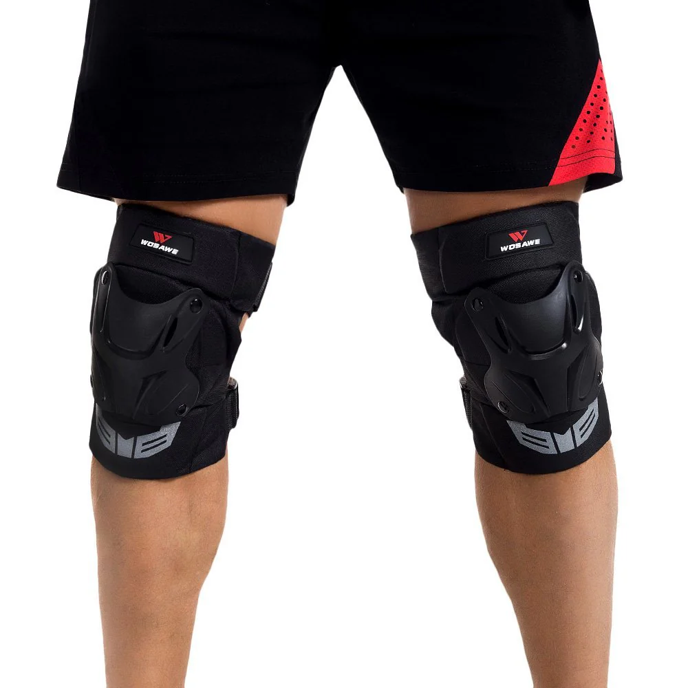 Lixada WOSAWE 1 Pair Cycling Knee Brace Bicycle MTB Bike Motorcycle Riding Knee Support Protective Pads Guards Outdoor Sports Cycling Knee Protector Gear - Image 3