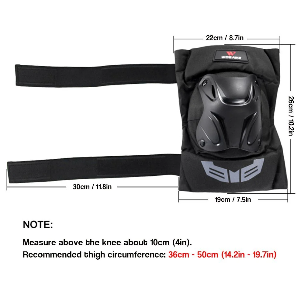 Lixada WOSAWE 1 Pair Cycling Knee Brace Bicycle MTB Bike Motorcycle Riding Knee Support Protective Pads Guards Outdoor Sports Cycling Knee Protector Gear - Image 4