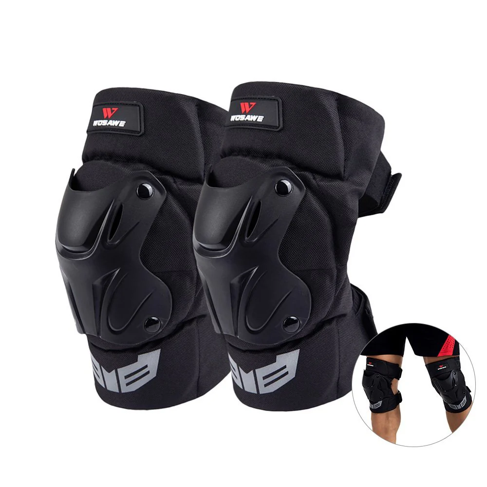 Lixada WOSAWE 1 Pair Cycling Knee Brace Bicycle MTB Bike Motorcycle Riding Knee Support Protective Pads Guards Outdoor Sports Cycling Knee Protector Gear - Image 6