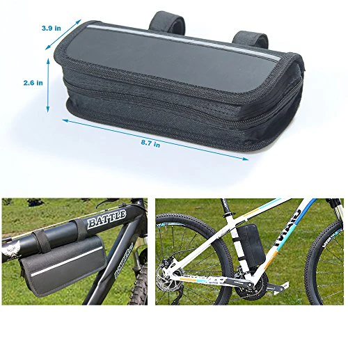 Mini Bike Pump & Tire Puncture Repair Kit & Multi-Function Bike Bicycle Cycling Mechanic Repair Tool Kit & Cycling Bicycle Bike Bag - Image 6