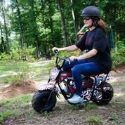 Monster Moto Classic 1000 Watt Electric Mini Bike - MM-E1000-BB - Black/Blue - Image 3