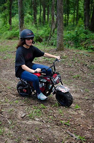 Monster Moto Classic 1000 Watt Electric Mini Bike - MM-E1000-BB - Black/Blue - Image 4