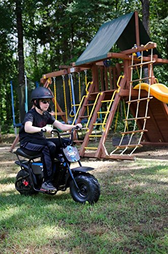Monster Moto Classic 1000 Watt Electric Mini Bike - MM-E1000-BB - Black/Blue - Image 5