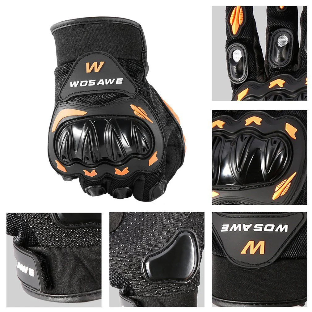 Motocross Gloves Military Hard Knuckle Tactical Gloves Outdoor Anti-slip Shockproof Full-finger Comfortable Motorcycle Motorbike Mittens - Image 4
